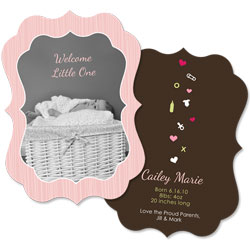 Welcome Little One Girl Card